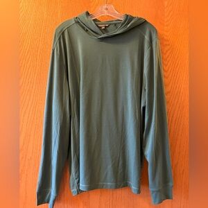 Toad & Co men’s lightweight Swifty hoodie. Size Large. Jasper.